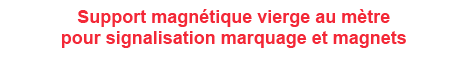 plaque magn�tique vierge au m�tre - magnet